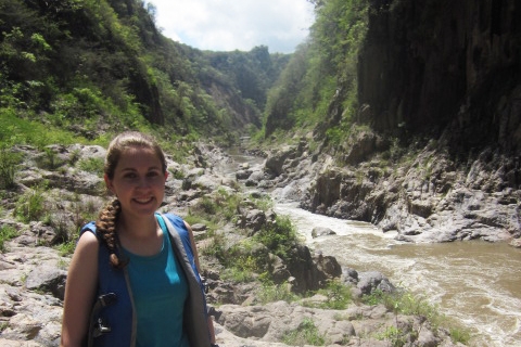 Emily Ferrando in the Somoto Canyon in Nicaragua.