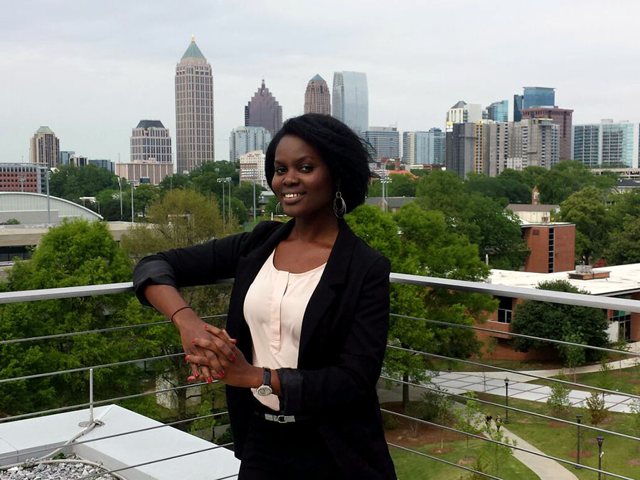 The Eno Center for Transportation has selected Stephanie Amoaning-Yankson for its 2017 class of fellows. The fifth-year Ph.D. student will attend the center's Future Leaders Development Conference this summer to hear from federal officials, transportation policymakers, and business leaders. (Photo Courtesy: Stephanie Amoaning-Yankson)