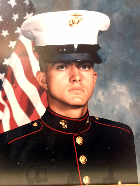 Mike Anderson's official Marine Corps portrait.