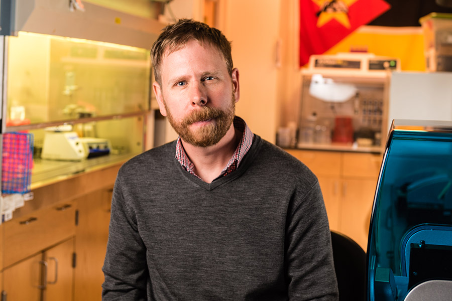 Joe Brown, who is the new Carlton S. Wilder Assistant Professor in the School as of July 1. (Photo: Gary Meek)