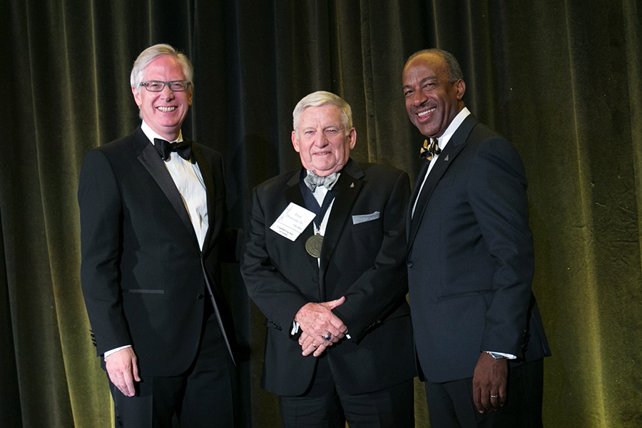 Fred C. Donovan Sr. at the Georgia Tech College of Engineering Alumni Awards in April. Donovan was inducted into the Engineering Hall of Fame at the event.