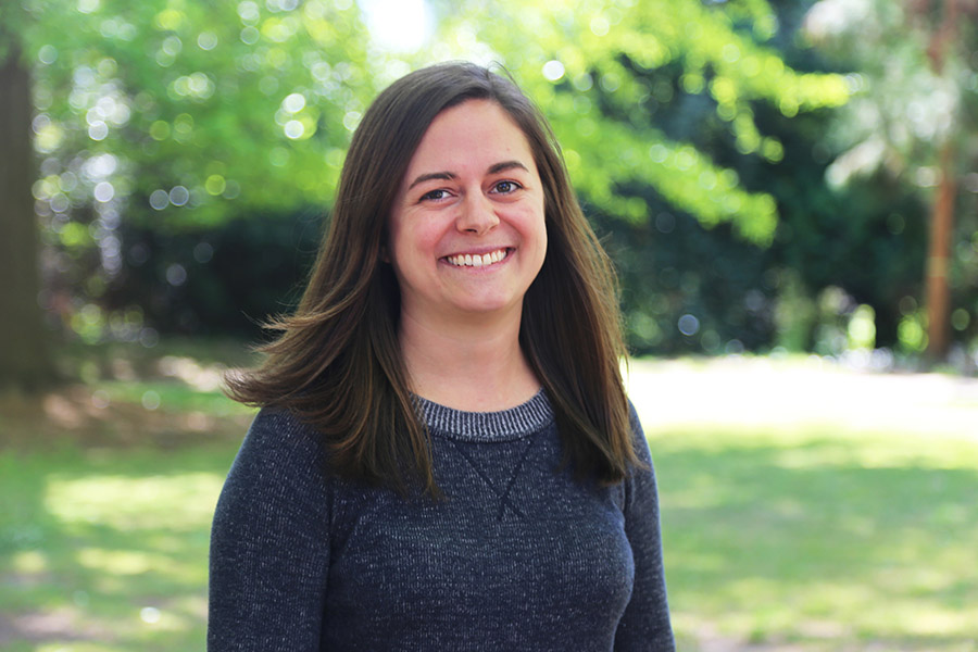 Ph.D. student Abby Francisco, who has received a National Science Foundation graduate fellowship. (Photo: Jess Hunt-Ralston)