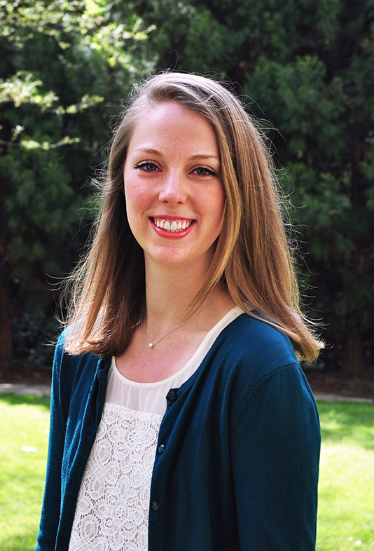 Ph.D. student Laura Mast, one of the School's first Future Faculty Fellows. (Photo: Jess-Hunt Ralston)