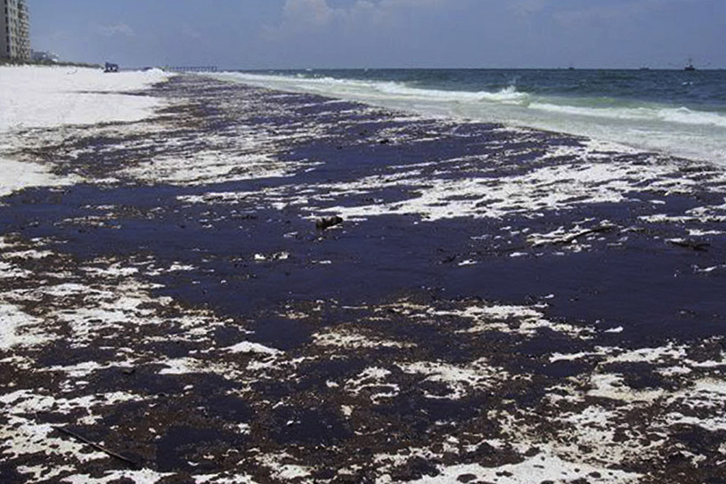 Pensacola Beach in the Florida Panhandle, one of the areas where oil washed ashore after the Deepwater Horizon oil spill in April 2010. (Photo Courtesy: Smruthi Karthikeyan)