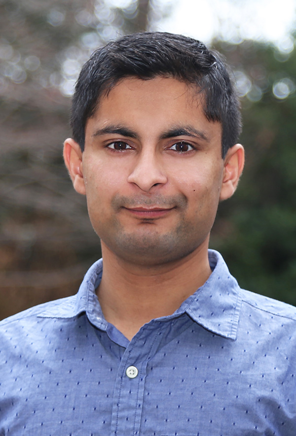 Ph.D. student Ajay Saini, one of the American Society of Civil Engineers' O.H. Ammann Research Fellows in Structural Engineering for this year. (Photo: Jess Hunt-Ralston)