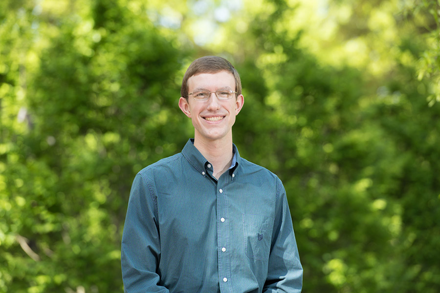 Austin Sanders, who graduates from Georgia Tech with his bachelor's in civil engineering May 5. (Photo: Allison Carter)