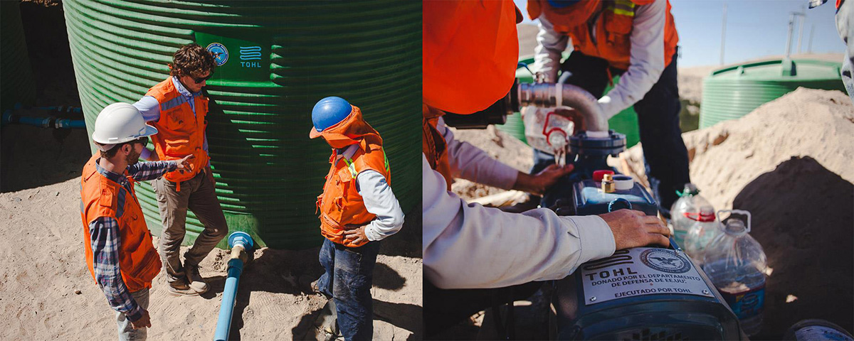 When the city of Diego de Almagro's water system was destroyed by landslides and floods in 2015 — leaving more than 15,000 people without potable drinking water — the U.S. Department of Defense and U.S. Embassy in Chile contracted with TOHL to install and deploy its mobile infrastructure solutions.