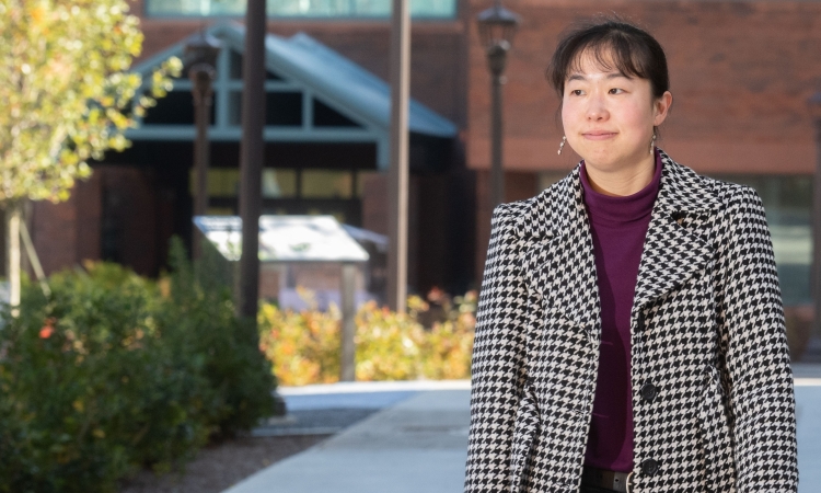 Iris Tien in a photo on Georgia Tech's campus