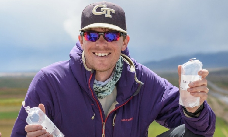 Ph.D. student Aaron Bivins