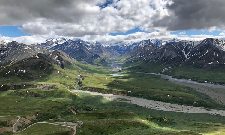 Researchers studied the impact of warming on microbial communities in a tundra area near Denali National Park in Alaska. (Photo: Ted Schuur, Northern Arizona University)