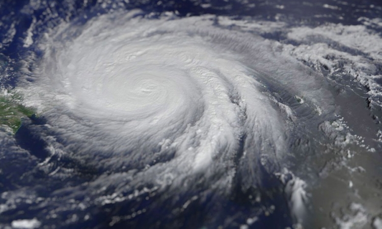 Hurricane Maria on Sept. 20, 2017, based on MODIS/Terra satellite image and processed by Antti Lipponen. (Photo Courtesy Antti Lipponen via Wikimedia Commons)