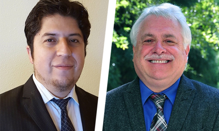 Assistant Professor Jorge Macedo and Professor Paul Mayne.