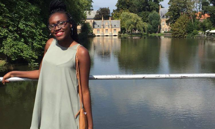 Junior Maimuna Jallow at the Lake of Love in Bruges, Belgium. Jallow studied at Georgia Tech-Lorraine in the fall with help from the School of Civil and Environmental Engineering's Joe S. Mundy Global Learning Endowment. (Photo Courtesy: Maimuna Jallow)