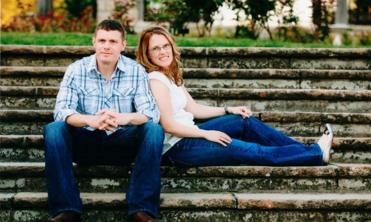 Marc and Kate Sanborn are working on doctorates in civil engineering with Lauren Stewart. The couple, married since 2012, are majors in the U.S. Army and need advanced degrees to continue their careers teaching at the U.S. Military Academy. (Photo: Missy Jurick)