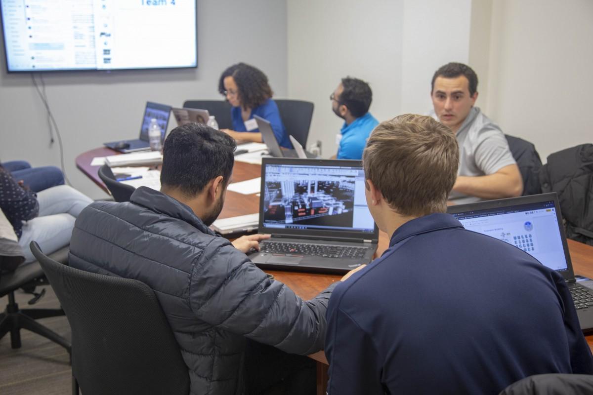 Students in a classroom