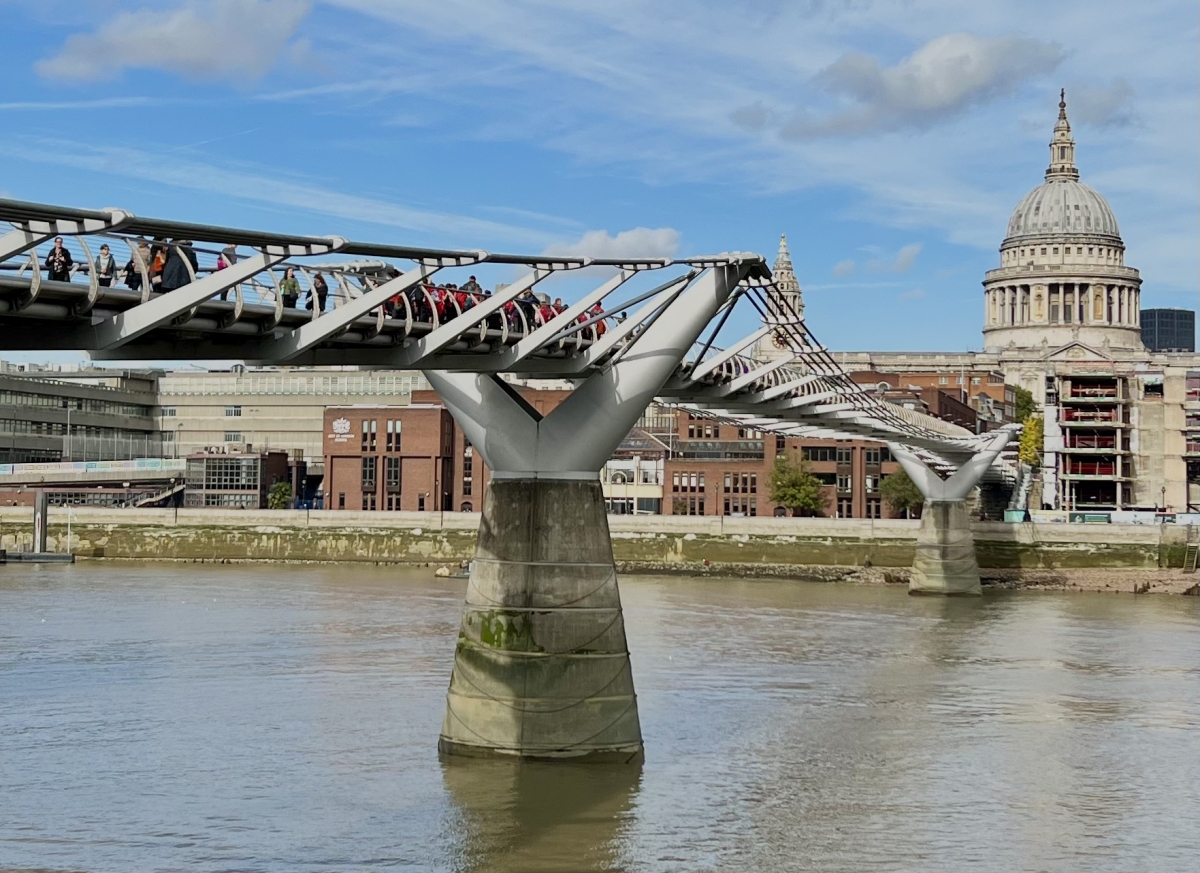 The Millennium Bridge in London