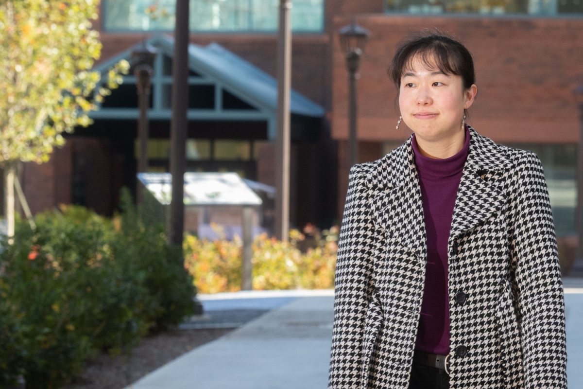 Iris Tien in a photo on Georgia Tech's campus