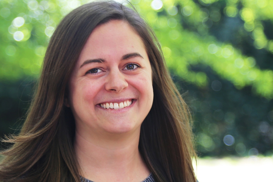 Ph.D. student Abby Francisco, who has received a National Science Foundation graduate fellowship. (Photo: Jess Hunt-Ralston)