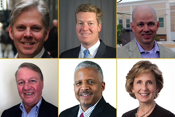 New External Advisory Board members Jim Anderson, John Kelley, Edward Metzger, Stephen Mulva, Frank Rucker and Deborah Staudinger.