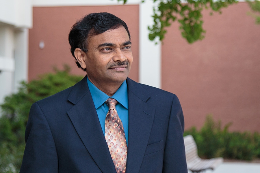 Srinivas Peeta, the Frederick R. Dickerson Chair in the School of Civil and Environmental Engineering. (Photo: Luke Xinjing Xu)