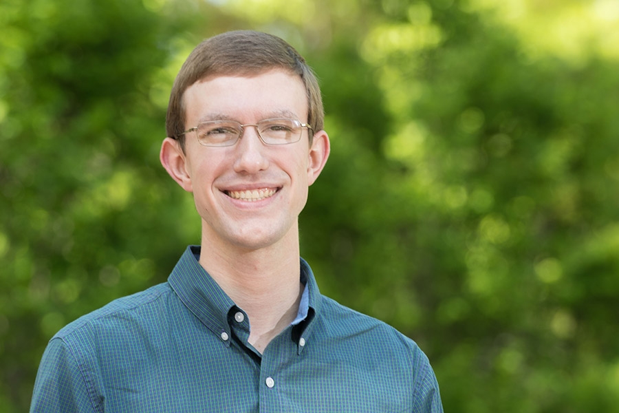 Austin Sanders, who graduates from Georgia Tech with his bachelor's in civil engineering May 5. (Photo: Allison Carter)