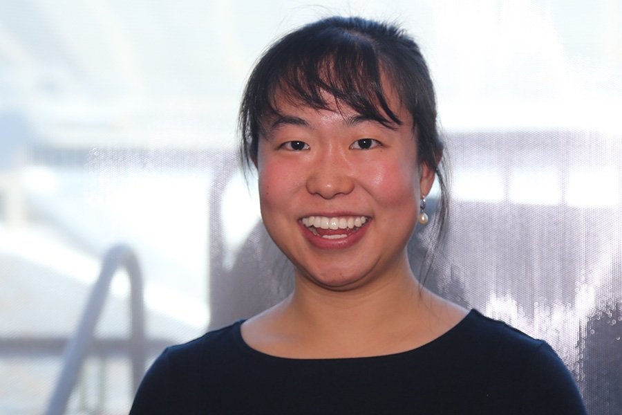 Assistant Professor Iris Tien, who will join 80 other exceptional young engineers at the National Academy of Engineering Frontiers of Engineering symposium. (Photo: Jess Hunt-Ralston)